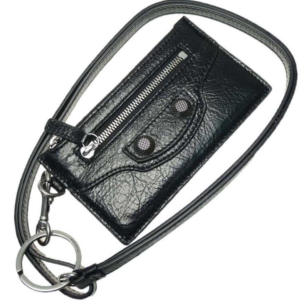 BALENCIAGA Card Case Coin Case Black
